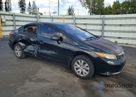 2012 Honda Civic Lx z USA, uszkodzony, nr VIN 2HGFB2F53CH331076